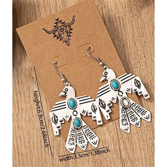 Phoenix Thunderbird Earrings - Picture 4 of 7